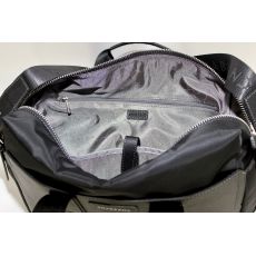 SACOCHE SERVIETTE CHELSEA NYLON ET CUIR NOIR - CHABRAND