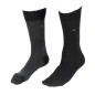 CHAUSSETTE PACK 2 PAIRES NOIR GRISE PETITES RAYURES - TOMMY