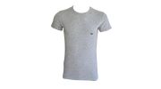T-SHIRT GRIS COL ROND  STRETCH COTON BASIC - EMPORIO ARMANI