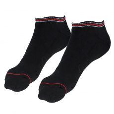 PACK DE 2 CHAUSSETTES INVISIBLES NOIR ICONIC SPORT - TOMMY HILFIGER