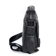 BESACE TROTTEUR VICO NOIR POLYAMIDE JH534 - TED LAPIDUS