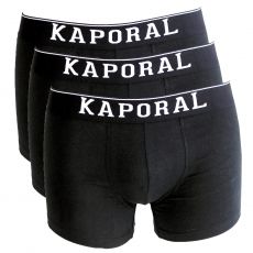 PACK DE 3 BOXERS BASICS NOIR - KAPORAL