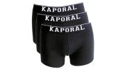 PACK DE 3 BOXERS BASICS NOIR - KAPORAL