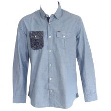 CHEMISE GOLDI BLEU A MOTIFS - KAPORAL