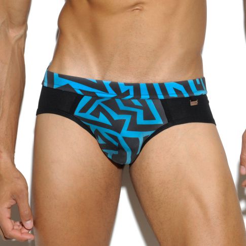 SLIP LABYRINTH TURQUOISE EN MODAL UN224 - ES COLLECTION