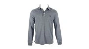 POLO MANCHES LONGUES GRIS  - US POLO ASSN