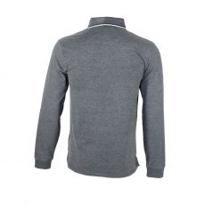 POLO MANCHES LONGUES GRIS  - US POLO ASSN
