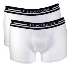 PACK DE 2 BOXERS BASICS BLANC  LOW - US POLO ASSN