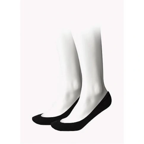 PACK DE 2 CHAUSSETTES FOOTIE NOIR  - TOMMY HILFIGER