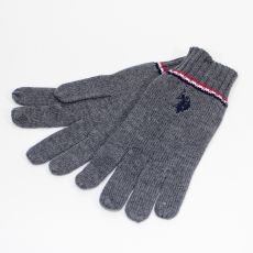 GANTS GRIS TRICOLOR EN LAINE  - US POLO ASSN