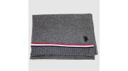 ECHARPE GRISE TRICOLOR EN LAINE  - US POLO ASSN