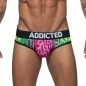 SLIP MICROFIBRE BITCH VERT  AD589 - ADDICTED