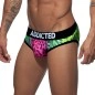 SLIP MICROFIBRE BITCH VERT  AD589 - ADDICTED
