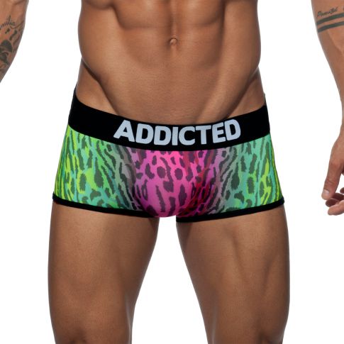 BOXER MICROFIBRE BITCH VERT  AD590 - ADDICTED
