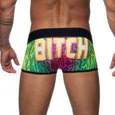 BOXER MICROFIBRE BITCH VERT  AD590 - ADDICTED