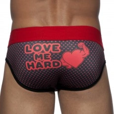 SLIP MICROFIBRE VALENTIN ROUGE AD625 - ADDICTED