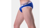 SLIP YOUNES BLEU ROYAL ET BLANC - BARCODE