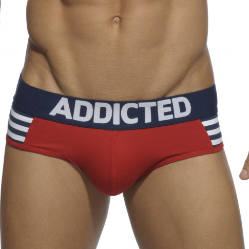 SLIP SAILOR STRIPES ROUGE AD510 - ADDICTED