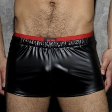 SHORT FETISH RUB CEINTURE ROUGE ADF50 - ADDICTED