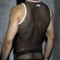 TANK TOP FETISH MESH BLANC ADF01 - ADDICTED TANK TOP FETISH MESH BLANC ADF01 - ADDICTED