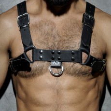 HARNESS LEATHER NOIR ADF30 - ADDICTED