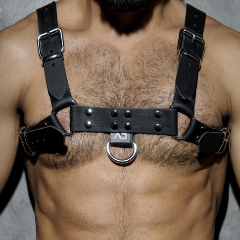 HARNESS LEATHER NOIR ADF30 - ADDICTED HARNESS LEATHER NOIR ADF30 - ADDICTED