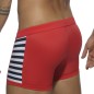 BOXER DE BAIN ROUGE COLORED SAILOR ADS107 - ADDICTED BOXER DE BAIN ROUGE COLORED SAILOR ADS107 - ADDICTED