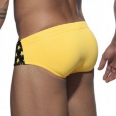 SLIP BAIN STAR PRINTED NOIR ADS135 - ADDICTED