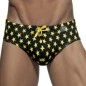 SLIP BAIN STAR PRINTED NOIR ADS135 - ADDICTED