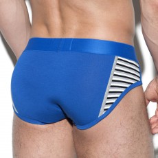 STRIPE MIX BRIEF BLEU EN MODAL UN230 - ES COLLECTION