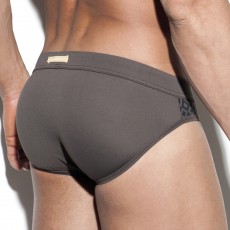 SLIP DE BAIN MATT GOLD BRIEF MARRON 1825 – ES COLLECTION