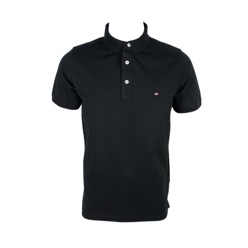 POLO CORE MODERN SLIM NOIR  - TOMMY HILFIGER