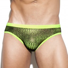 SLIP DE BAIN SCOTT NET JAUNE FLUO/OR 1828– ES COLLECTION