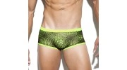 BOXER DE BAIN TAYLOR NET JAUNE FLUO/OR 1829– ES COLLECTION