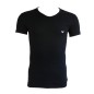 T SHIRT NOIR COL V  EAGLE BLANC - EMPORIO ARMANI