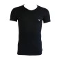 T SHIRT NOIR COL V  EAGLE BLANC - EMPORIO ARMANI