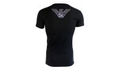 T SHIRT NOIR COL V  EAGLE BLANC - EMPORIO ARMANI