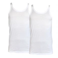 PACK DE 2 DEBARDEURS BLANC BASIC EAGLE - ARMANI