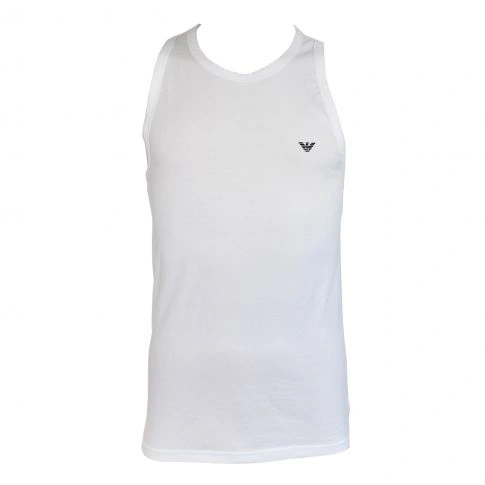 DEBARDEUR BLANC COL ROND  EAGLE NOIR - EMPORIO ARMANI