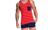 TANK TOP NAVAL ROUGE 0601 - JOR