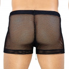 SHORT DE BAIN FILET IBIZA NOIR S0003PA-N - TOF PARIS