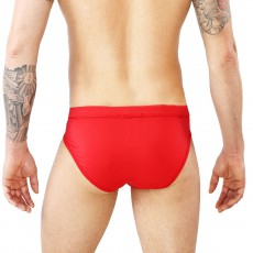 SLIP DE BAIN NICE ROUGE SW0005PA-R - TOF PARIS