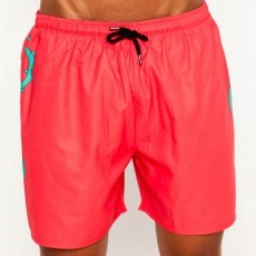 SHORT DE BAIN JUNGLE FEVER ROUGE - SB-YU-ROUGE  - YUNSO PARIS