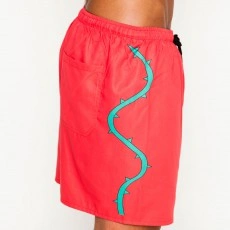 SHORT DE BAIN JUNGLE FEVER ROUGE - SB-YU-ROUGE  - YUNSO PARIS