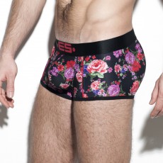 BOXER FLOWERY NOIR UN251 - ES COLLECTION