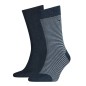 CHAUSSETTE PACK 2 PAIRES MARINE ET BLEU JEAN PETITES RAYURES - TOMMY CHAUSSETTE PACK 2 PAIRES MARINE ET BLEU JEAN PETITES RAYURES - TOMMY