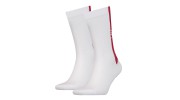 PACK DE 2 PAIRS DE CHAUSSETTES REGULAR CUT BLANCHES ET ROUGES - LEVIS