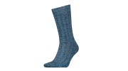 GROSSE CHAUSSETTE EN MAILLE BLEU ET GRIS CHINÉ - LEVIS