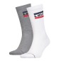 PACK DE 2 PAIRES DE CHAUSSETTES HAUTES REGULAR CUT GRISES ET BLANCHES LOGO LEVIS - LEVIS