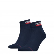 PACK DE 2 PAIRS DE CHAUSSETTES MID CUT MARINES LOGO LEVIS - LEVIS